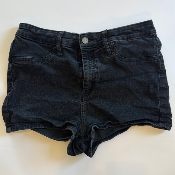 Classic Black Denim Women's Shorts - Picture 1 of 2